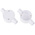 Schneider Electric Through Box, Conduit Fitting, 20mm Nominal Size, uPVC, White