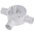 Schneider Electric T Piece, Conduit Fitting, 20mm Nominal Size, uPVC, White
