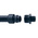 Adaptaflex Straight, Conduit Fitting, 21mm Nominal Size, M20, Nylon 66, Black