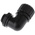 Adaptaflex 90° Elbow, Conduit Fitting, 21mm Nominal Size, M20, Nylon 66, Black