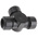 Adaptaflex T Piece, Conduit Fitting, 21mm Nominal Size, M20, Nylon 66, Black