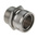 Kopex Straight, Conduit Fitting, 25mm Nominal Size, M25, 316 Stainless Steel, Metallic
