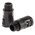 Adaptaflex Straight, Conduit Fitting, 16mm Nominal Size, M16, Nylon 66, Black