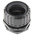 Adaptaflex Straight, Conduit Fitting, 32mm Nominal Size, M32, Nylon 66, Black