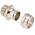 Adaptaflex Straight, Conduit Fitting, 20mm Nominal Size, M20, Brass, Silver