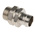 Adaptaflex Swivel, Conduit Fitting, 16mm Nominal Size, M16, Brass, Silver