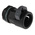 PMA Straight, Conduit Fitting, 12mm Nominal Size, M16, PA 6, Black