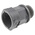 PMA Straight, Conduit Fitting, 20mm Nominal Size, M20, PA 6, Grey