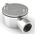 RS PRO Through Box, Conduit Fitting, 25mm Nominal Size, 316 Stainless Steel, Silver