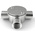 RS PRO 3 Way Tee Box, Conduit Fitting, 25mm Nominal Size, 316 Stainless Steel, Silver