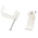 RS PRO White PE Rectangular Cable Clip