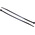 RS PRO Cable Tie, 150mm x 3.6 mm, Black Nylon, Pk-100