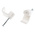 RS PRO White PE Rectangular Cable Clip