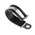 RS PRO Black Plated Steel P Clamp, 25mm Max. Bundle