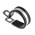 RS PRO Black Plated Steel P Clamp, 40mm Max. Bundle