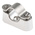 RS PRO Silver 316 Stainless Steel Saddle Clamp, 20mm Max. Bundle