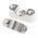 RS PRO Silver 316 Stainless Steel Saddle Clamp, 20mm Max. Bundle