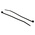 RS PRO Cable Tie, Sub Miniature, 71mm x 1.6 mm, Black Nylon, Pk-100