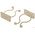 RS PRO Natural Nylon Cable Clip, 20mm Max. Bundle