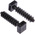 HellermannTyton Self Adhesive Black Cable Tie Mount 12 mm x 44mm, 9mm Max. Cable Tie Width