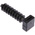 HellermannTyton Self Adhesive Black Cable Tie Mount 12 mm x 44mm, 9mm Max. Cable Tie Width