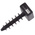 HellermannTyton Self Adhesive Black Cable Tie Mount 12 mm x 30mm, 9mm Max. Cable Tie Width