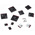 HellermannTyton Self Adhesive Black Cable Tie Mount 19 mm x 19mm, 4.4mm Max. Cable Tie Width