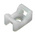 HellermannTyton Self Adhesive Natural Cable Tie Mount 12 mm x 18mm, 6mm Max. Cable Tie Width