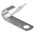 RS PRO Silver Aluminium Cable Clip, 9.5mm Max. Bundle