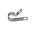 RS PRO Silver Aluminium Cable Clip, 11.1mm Max. Bundle