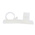 HellermannTyton Natural Nylon Cable Clip, 13mm Max. Bundle