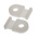 HellermannTyton Self Adhesive Natural Cable Tie Mount 12.5 mm x 20.5mm, 5mm Max. Cable Tie Width