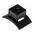 HellermannTyton Self Adhesive Black Cable Tie Mount 17 mm x 25mm, 8mm Max. Cable Tie Width