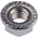 17.9mm Plain Stainless Steel Hex Flanged Nut, M8, A2 304