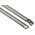 RS PRO Cable Tie, Ladder, 225mm x 7 mm, Metallic 316 Stainless Steel, Pk-100