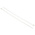 RS PRO Cable Tie, 380mm x 7.6 mm, Natural Nylon, Pk-100