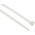 RS PRO Cable Tie, 380mm x 7.6 mm, Natural Nylon, Pk-100