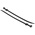 RS PRO Cable Tie, Cable Tray, 320mm x 7.6 mm, Black Nylon, Pk-100