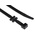 RS PRO Cable Tie, Cable Tray, 320mm x 7.6 mm, Black Nylon, Pk-100