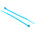 RS PRO Cable Tie, 100mm x 2.5 mm, Blue Nylon, Pk-100