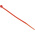 RS PRO Cable Tie, 100mm x 2.5 mm, Red Nylon, Pk-100