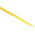 RS PRO Cable Tie, 100mm x 2.5 mm, Yellow Nylon, Pk-100