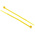 RS PRO Cable Tie, 100mm x 2.5 mm, Yellow Nylon, Pk-100