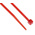 RS PRO Cable Tie, 165mm x 2.5 mm, Red Nylon, Pk-100