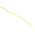 RS PRO Cable Tie, 165mm x 2.5 mm, Yellow Nylon, Pk-100