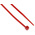 RS PRO Cable Tie, 203mm x 2.5 mm, Red Nylon, Pk-100