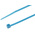 RS PRO Cable Tie, 203mm x 2.5 mm, Blue Nylon, Pk-100