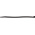 RS PRO Cable Tie, 203mm x 4.6 mm, Black Nylon, Pk-100