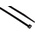 RS PRO Cable Tie, 203mm x 4.6 mm, Black Nylon, Pk-100