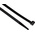 RS PRO Cable Tie, 380mm x 7.6 mm, Black Nylon, Pk-100